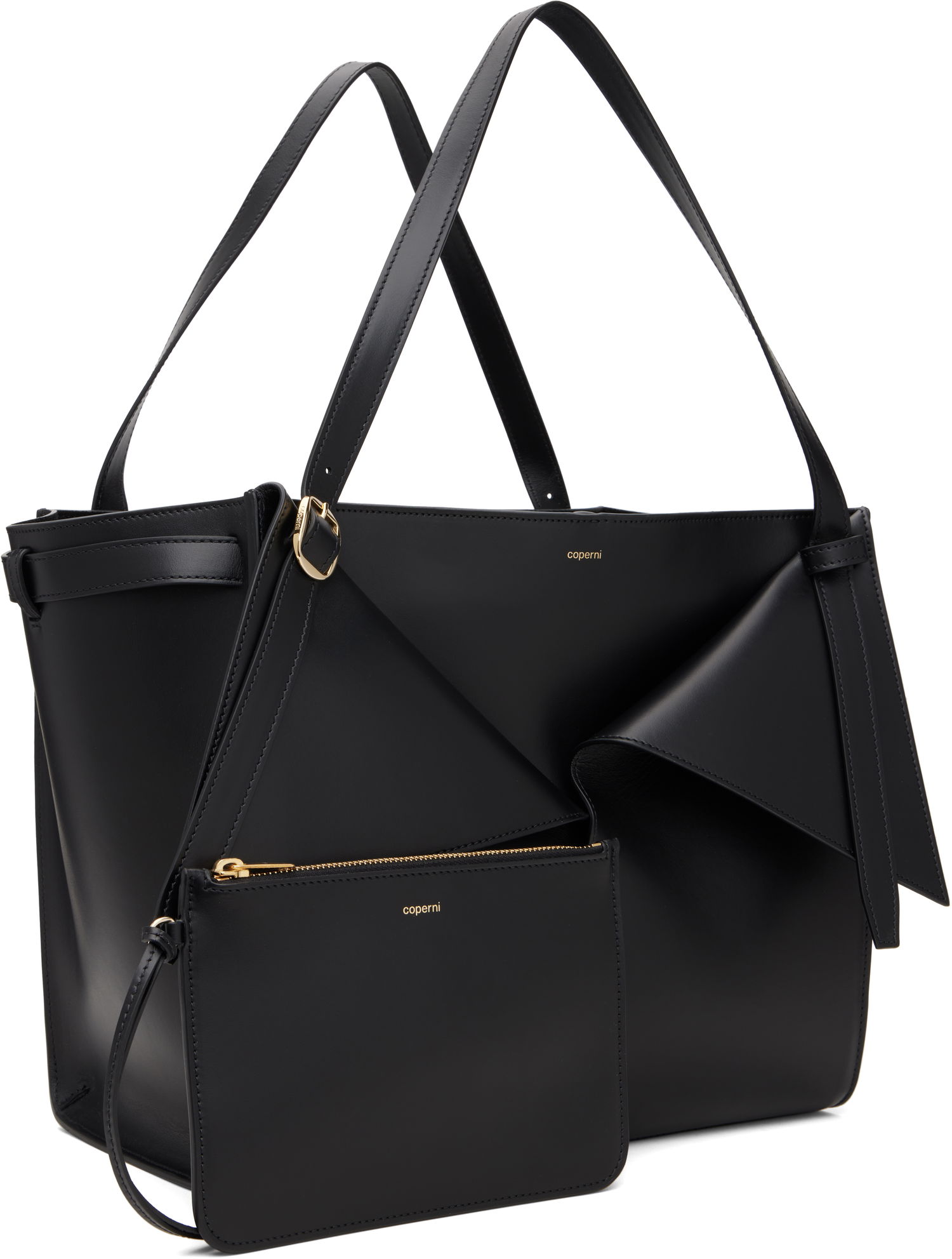 Tote bag Coperni Coperni Belt Cabas Tote Črna | COPBA98F6004, 1
