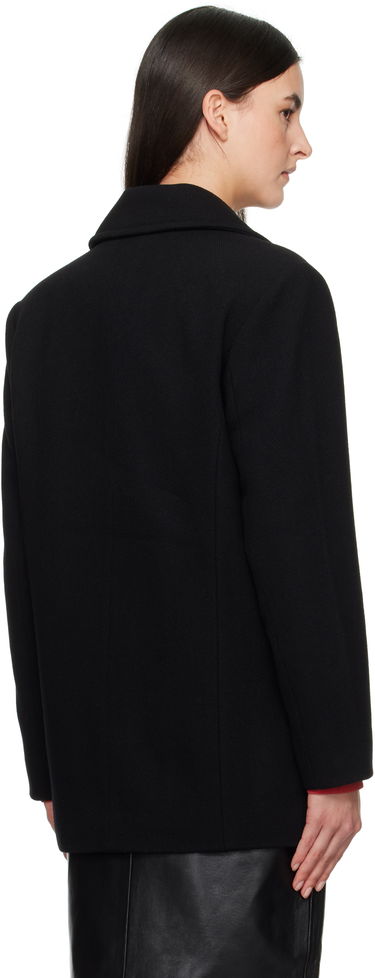 Plašči Anine Bing Anine Bing Glenn Peacoat Črna | A-01-10453-BLK1, 2