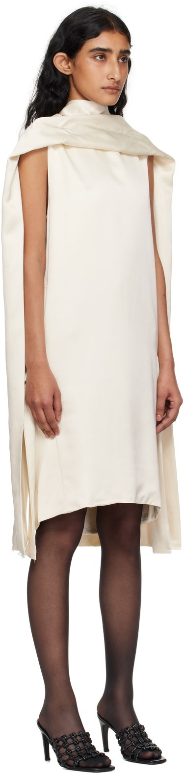 Obleke TOTEME Cocoon Scarf Minidress Črna | 253-WRD0198-FB0382, 4