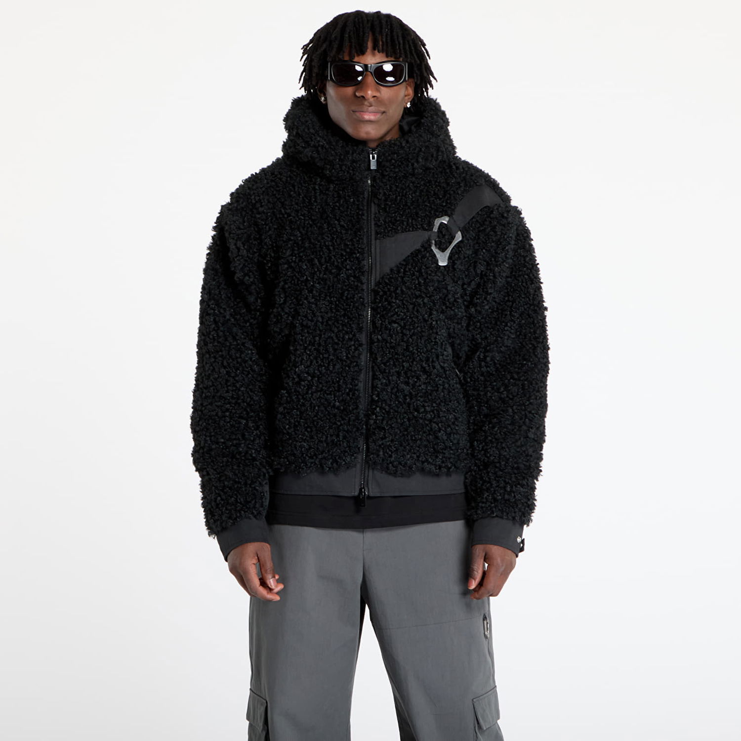 Jakna HELIOT EMIL HELIOT EMIL Chiaroscuro Fleece Jacket Črna | PREAW25_M_02_155_BLK01, 0