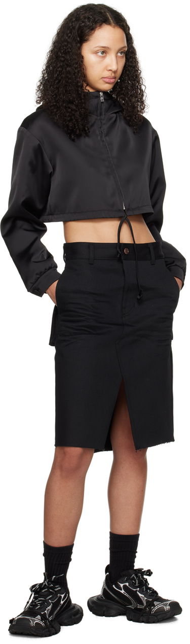 Jakna We11done We11done Cropped Track Jacket Črna | WD-JP0-24-091-W-BK, 3