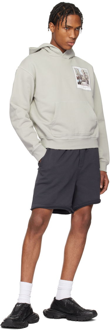 Pulover Helmut Lang Helmut Lang Brooklyn Postcard Hoodie Siva | O10HM520, 3