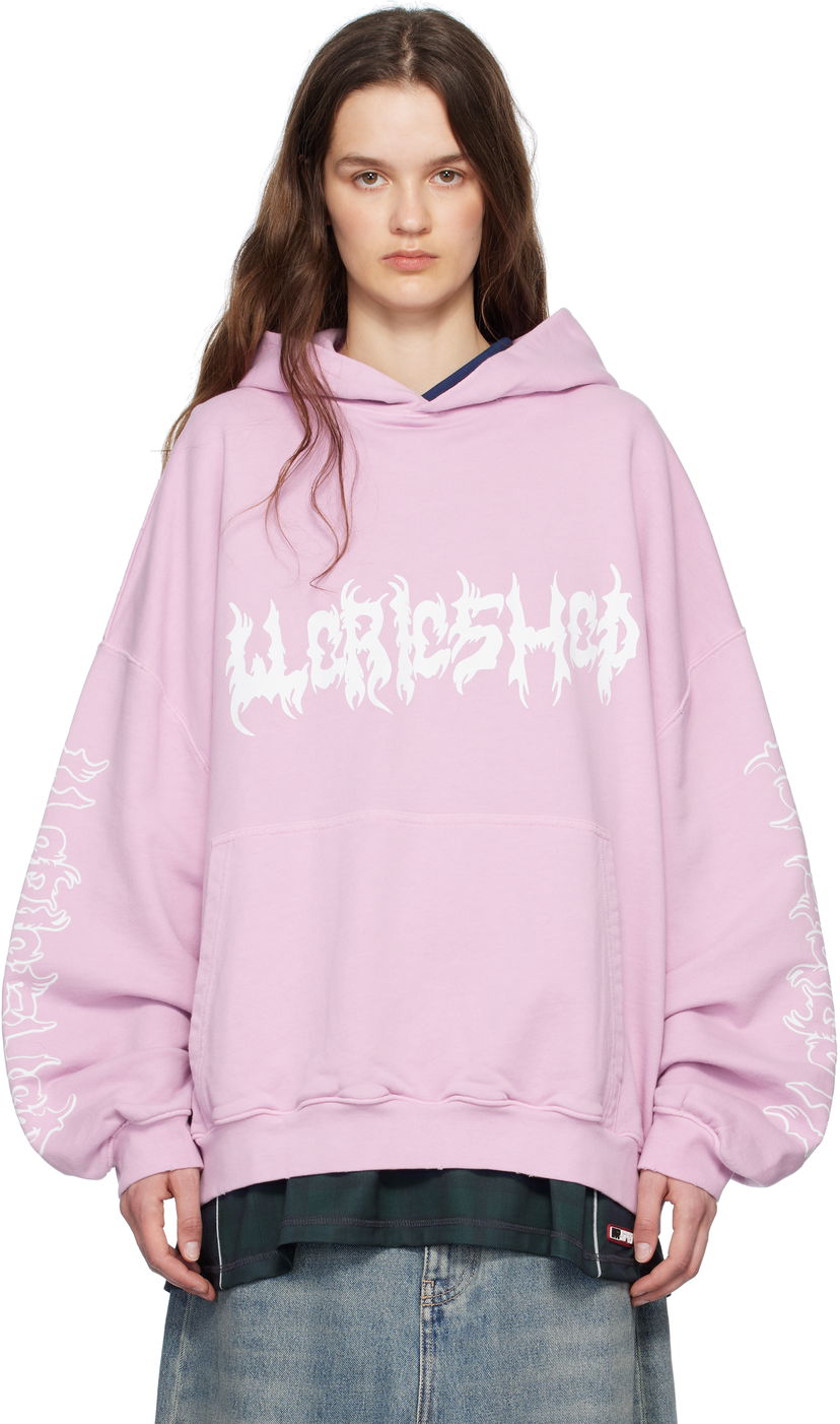 Pulover 032C 032c Faithless Oversized Hoodie Roza | S25-URC-0631-850-W