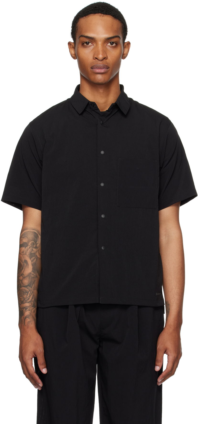 Srajce Snow Peak Snow Peak Breathable Quick Dry Shirt Črna | SH-25SU002