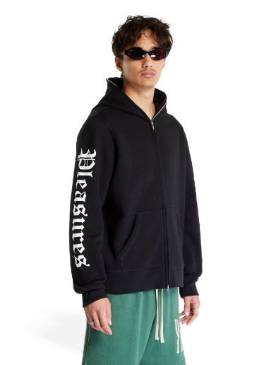 Pulover Pleasures Meditation Zip Hoodie Črna | P23SU046 BLACK