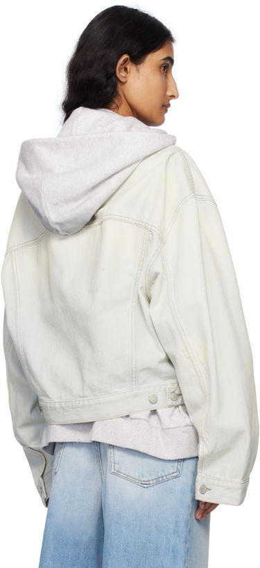 Jakna Acne Studios Acne Studios Relaxed Cropped Denim Jacket Modra | A90639-, 2