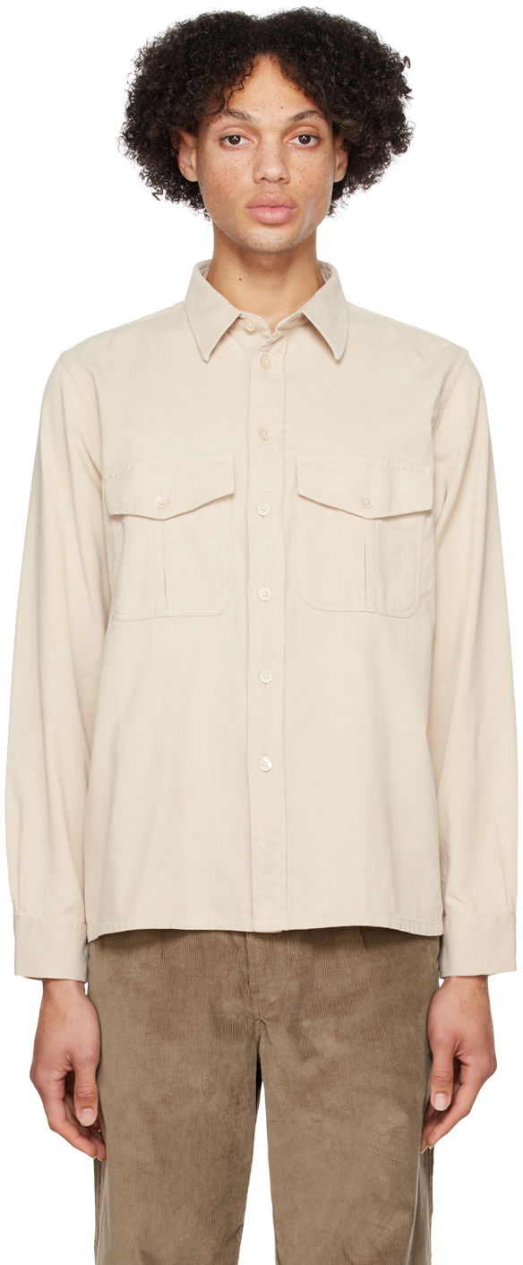 Srajce Paul Smith PS Paul Smith Cargo Pocket Shirt Bež | M2R-739X-J21043-60