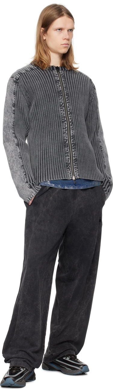 Pleteni pulover Diesel Diesel K-Matty Zip-Up Jacket Siva | A17464-0QMAN-900, 3