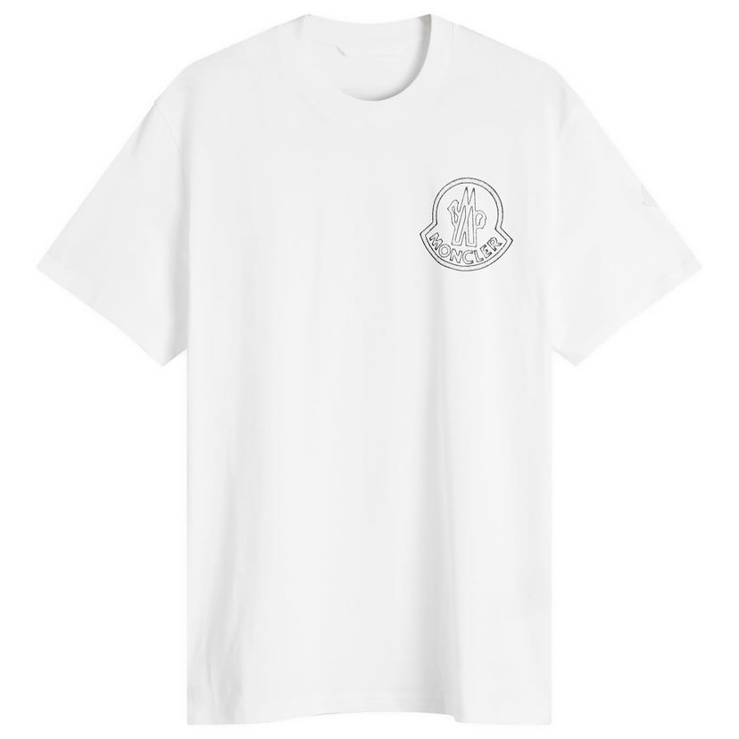 Majica Moncler Large Logo T-Shirt, X-Small Bela | 8C000-56-89AJS-00A