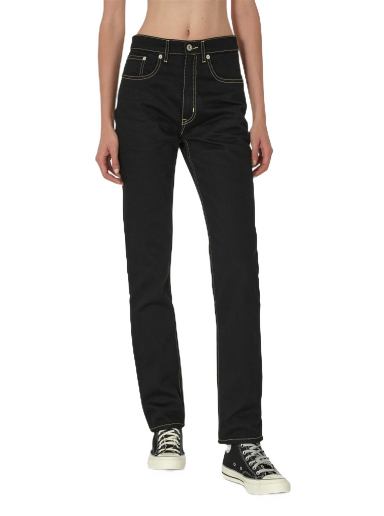 Kavbojke KENZO Bara Slim Fit Jeans Črna | FD62DP2106C1 BM