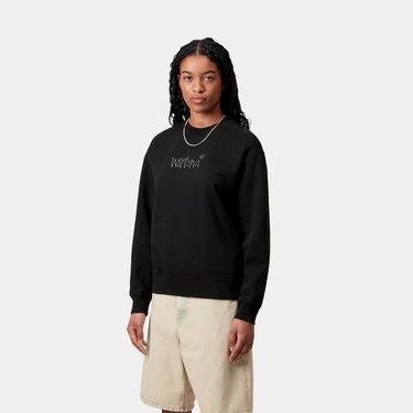 Pulover Carhartt WIP W' Wiptopia Script Sweatshirt Črna | I035515_26, 0