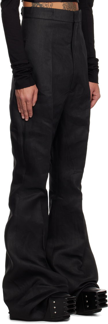 Hlače Rick Owens Rick Owens Hollywood Dirt Bolan Flare Trousers Bež | RR01E5351 TWL, 4