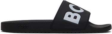 Superge in čevlji BOSS Large Logo Detail Pool Slides Črna | 50536835, 0