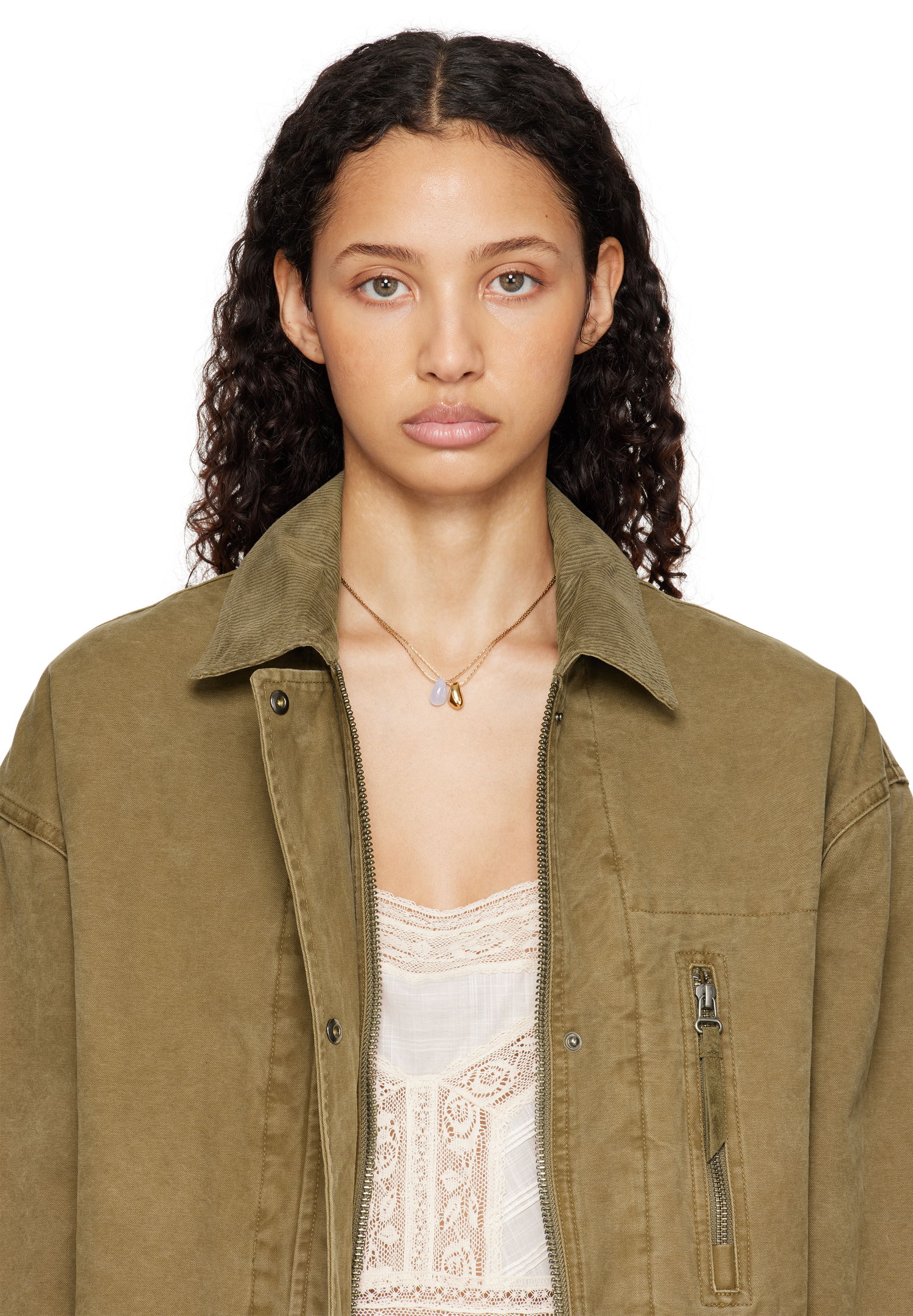 Ogrlica ISABEL MARANT Isabel Marant Imala Double-Strand Pendant Necklace Kovinski | RC0061FA-C1B21B, 1