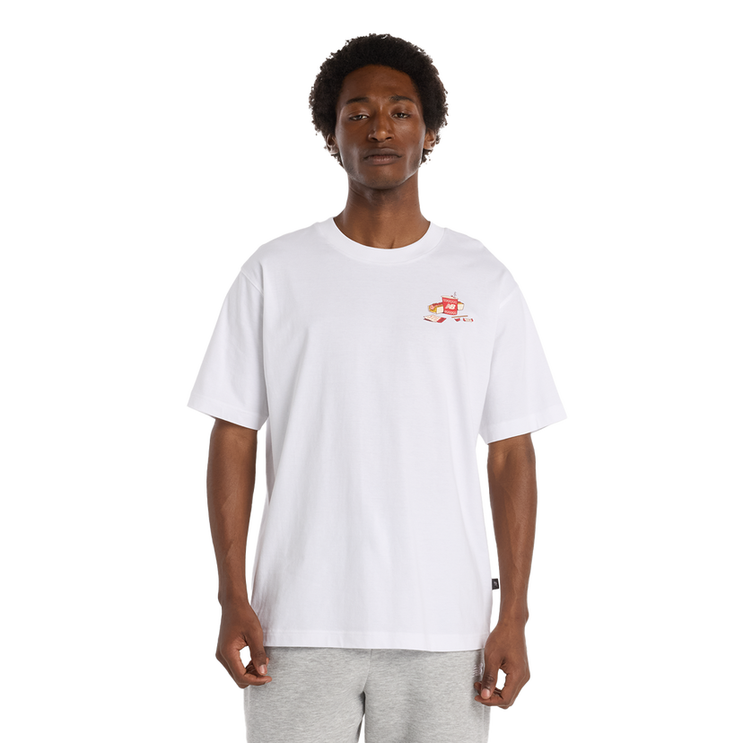 Majica New Balance Spectator Graphic T-Shirt Bela | MT53931-WT