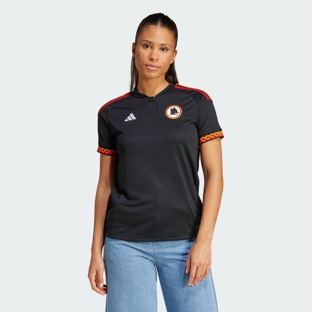 Dres adidas Performance AS Roma 23/24 Third Črna | IK7164, 1