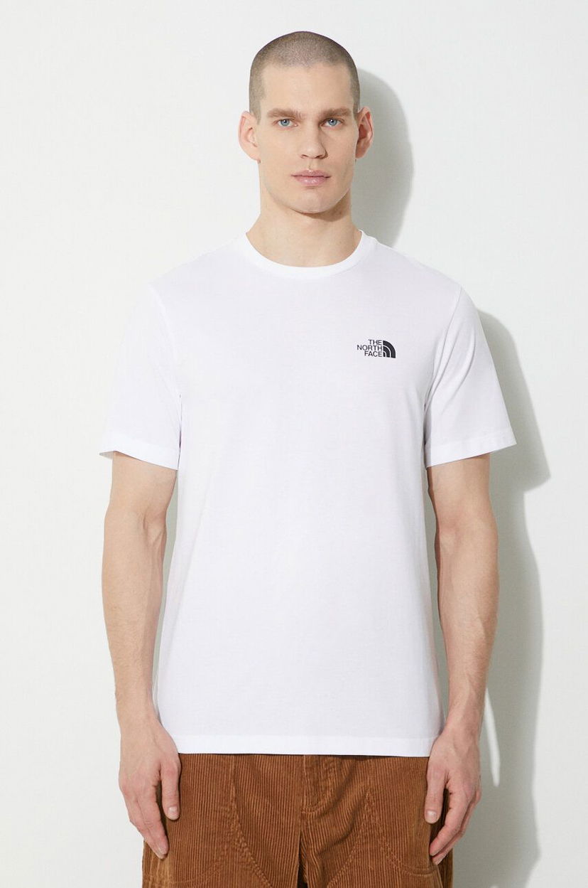 Majica The North Face Simple Dome Print T-Shirt Bela | NF0A87NGFN41
