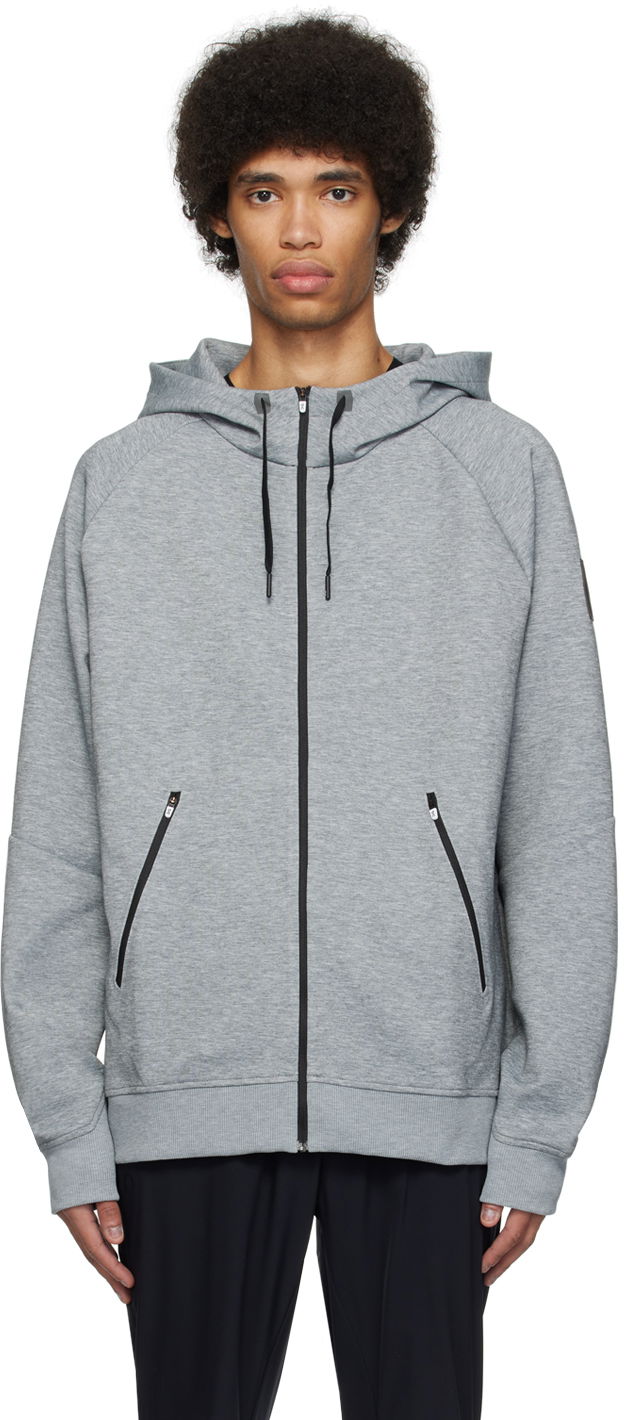 Pulover On Running Gray Zipped Hoodie Siva | 1ME11440423, 0