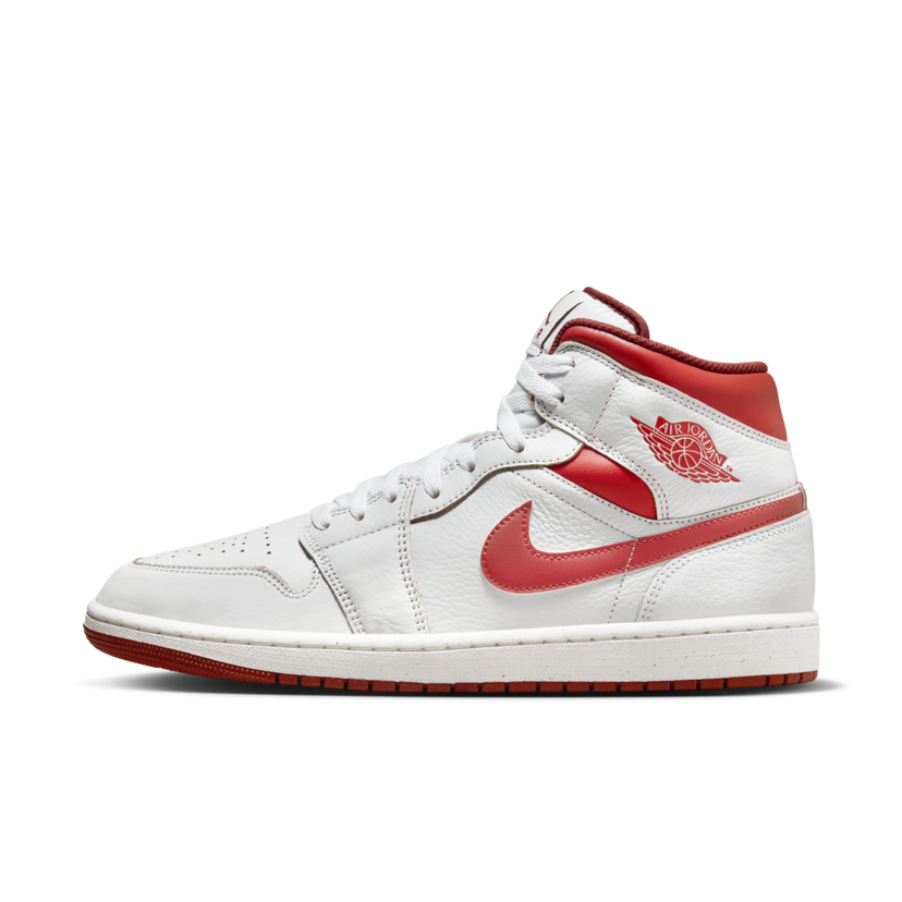Superge in čevlji Jordan Air Jordan 1 Mid SE "White Dune Red" Bela | FJ3458-160
