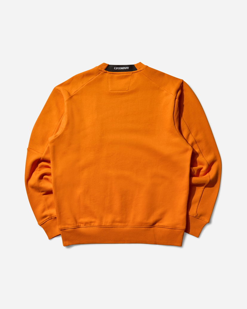 Pulover C.P. Company Diagonal Raised Fleece Crewneck Sweatshirt Oranžna | 19CMSS713A-005086W 434