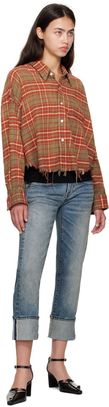 Srajce R13 R13 Drop Neck Cropped Plaid Shirt Večbarvna | R13WR150-R563B, 3