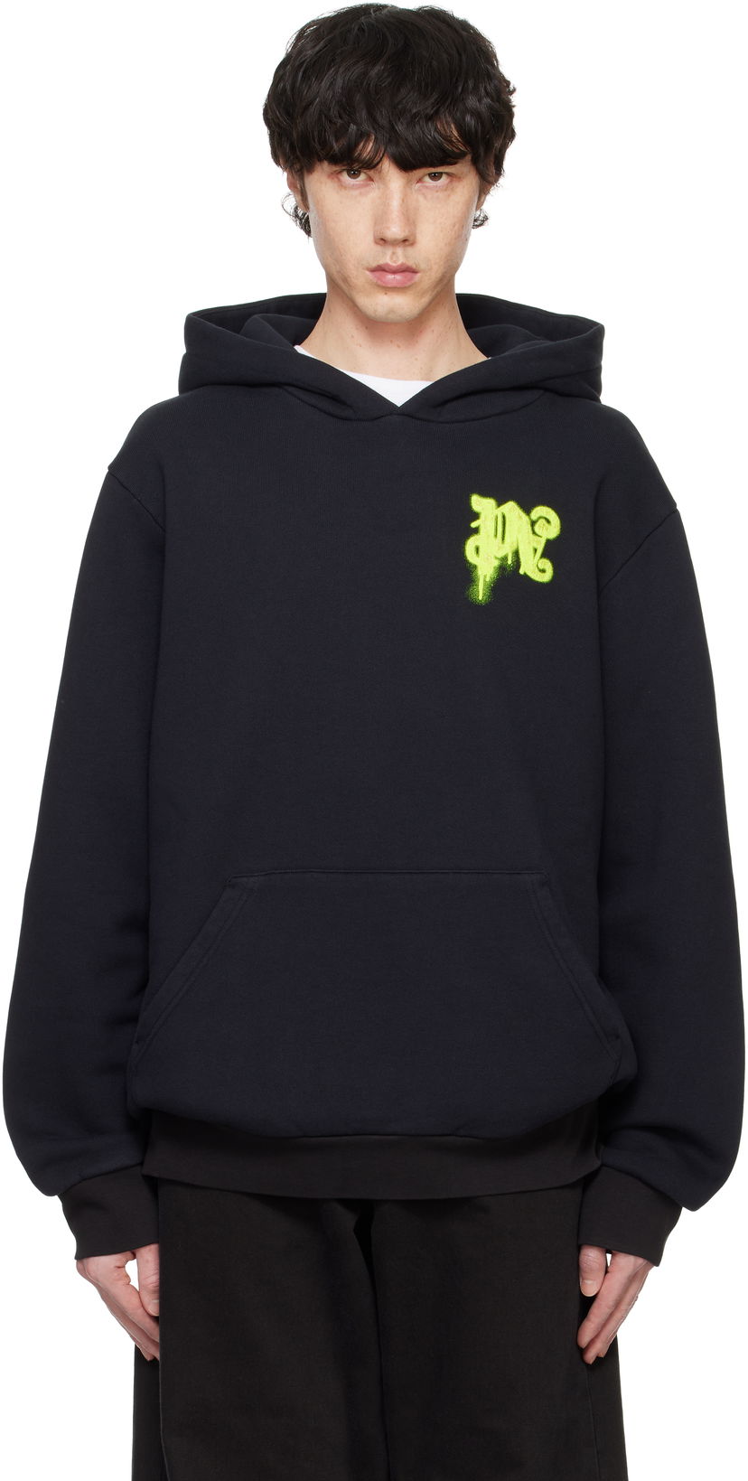 Pulover Palm Angels Thinking Pencil Črna | PMBB117F24FLE0011065