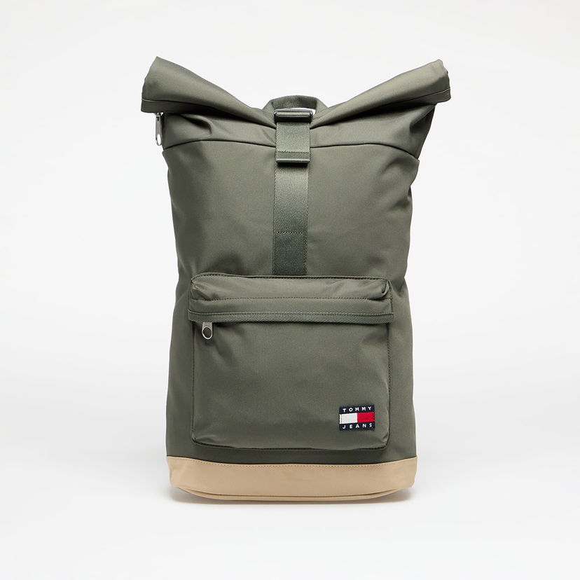 Nahrbtnik Tommy Hilfiger Tommy Jeans Essential Daily Rolltop Backpack Zelena | AM0AM13323 MRH