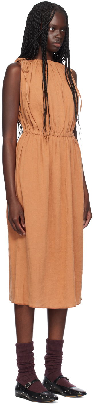 Obleke Baserange Midi Sleeveless Dress Oranžna | DRDI-CL-AU24, 1