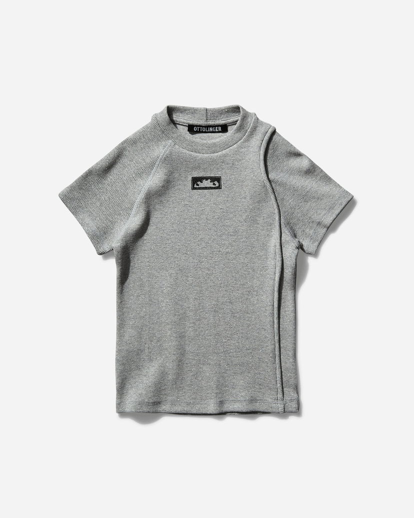 Majica Ottolinger Ottolinger Deconstructed Rib T-Shirt Siva | 104-100804-03 GRYSLV