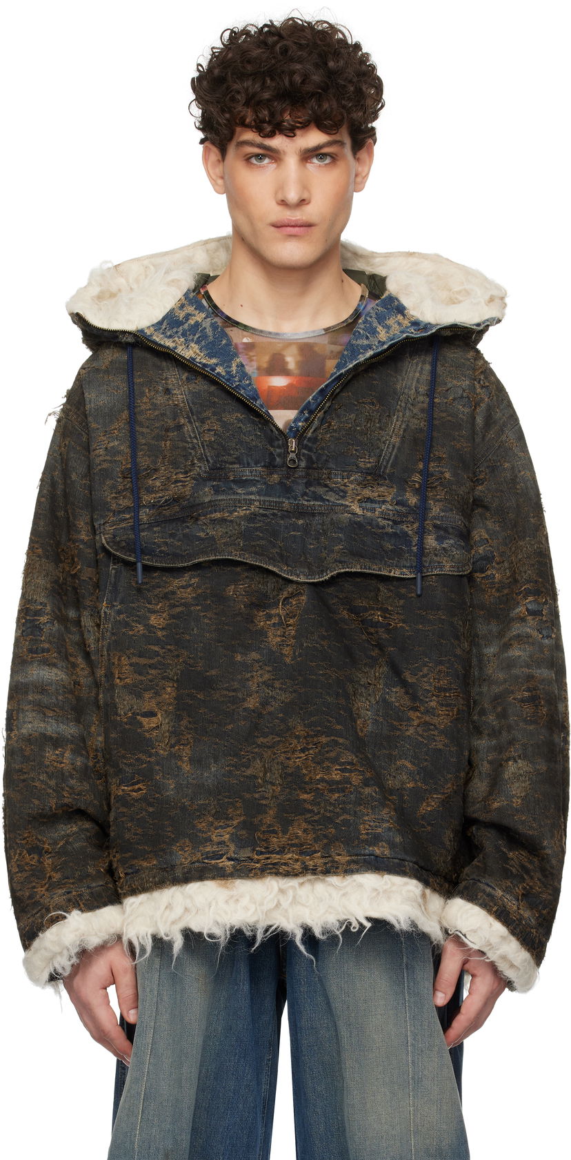 Vetrovka Diesel Black D-Arak-Fsf Denim Jacket Črna | A15963-0ABCW-01