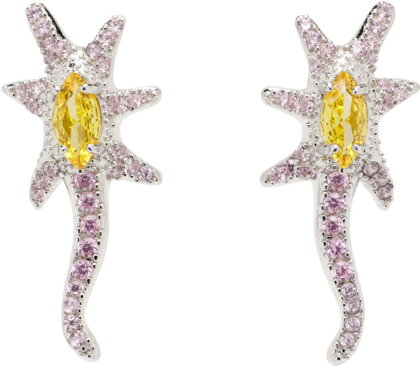 Uhani Collina Strada Collina Strada Star Trail Drop Earrings Večbarvna | XX1044