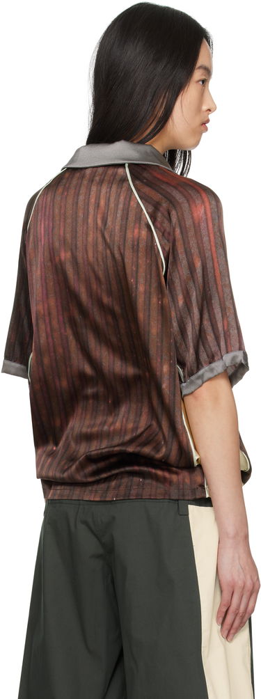 Dres Serapis Serapis Aub Stripes Polo Rjava | SS25_FT_1S, 2