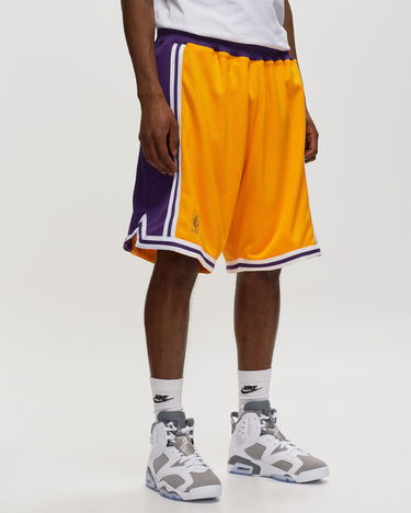 Kratke hlače Mitchell & Ness Authentic Los Angeles Lakers 1996-97 Home Shorts Rumena | ASHRGS18121-LALLTGD96, 1