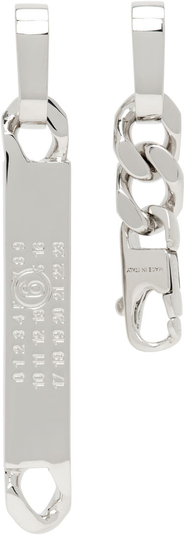Obeski za ključe Maison Margiela MM6 Maison Margiela Chain Drop Earrings Kovinski | SM6VG0099 P8371, 3