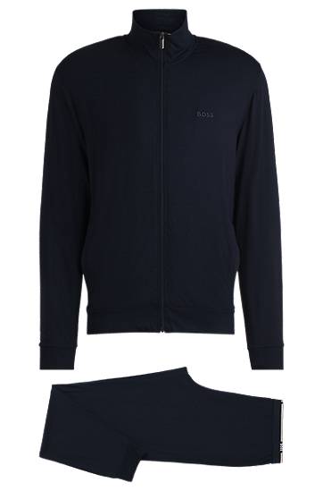 Trenirka BOSS BOSS Relaxed-Fit Stretch Tracksuit Mornarica | 50535856