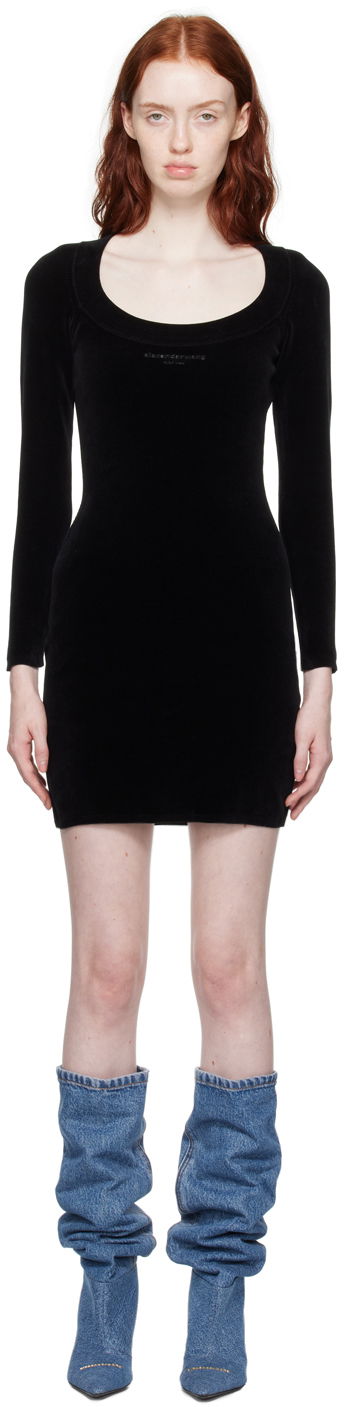 Obleke Alexander Wang Bonded Minidress Črna | 4KC4236001