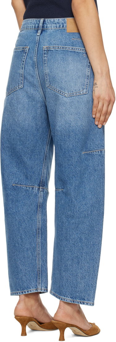 Kavbojke rag & bone rag & bone Charlie Ankle-Length Barrel Jeans Modra | WDD25S2994RGAC, 2