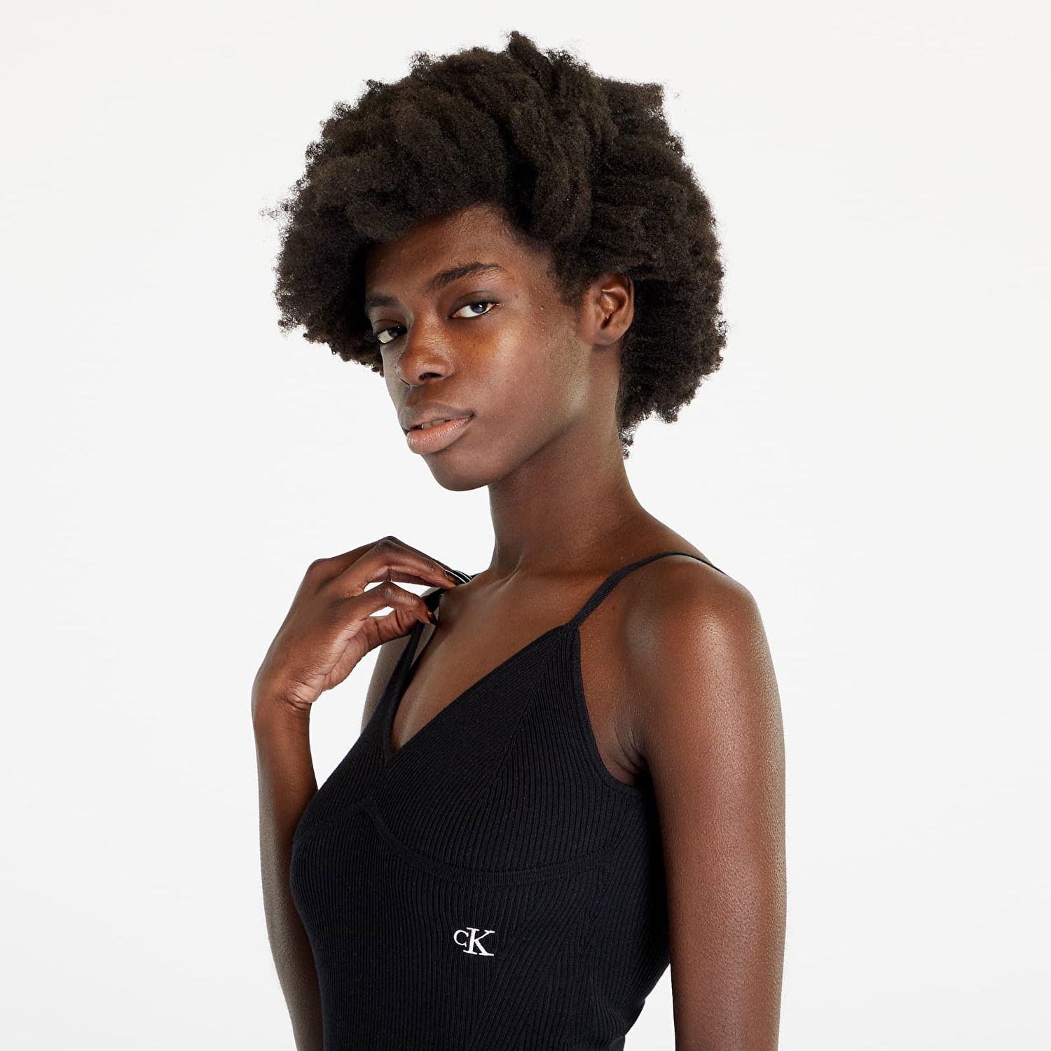 Bodi CALVIN KLEIN Body Knitted Strappy Pullover Črna | J20J221155 BEH, 1