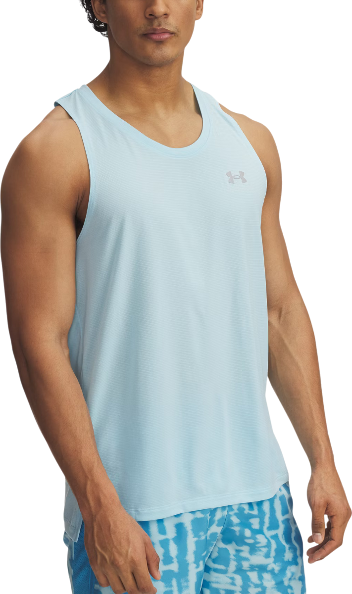 Majica brez rokavov Under Armour UA Launch Singlet Modra | 1382585-494
