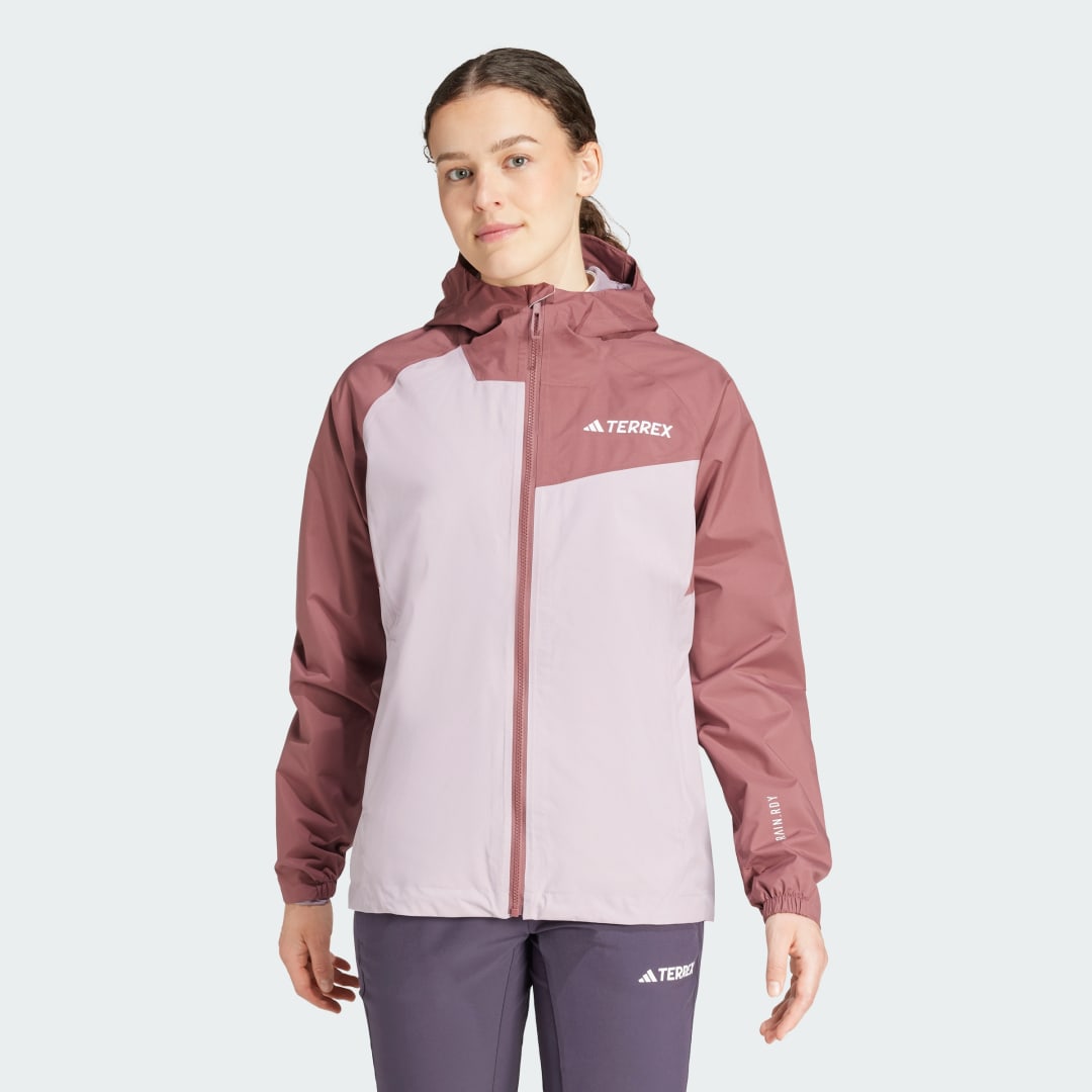 Vetrovka adidas Performance Terrex Multi 2L RAIN.RDY Rdeča | JG8892, 0