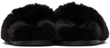 Oblačila Simone Rocha Simone Rocha Embellished Furry Slippers Črna | SLD44B-W 0402, 1