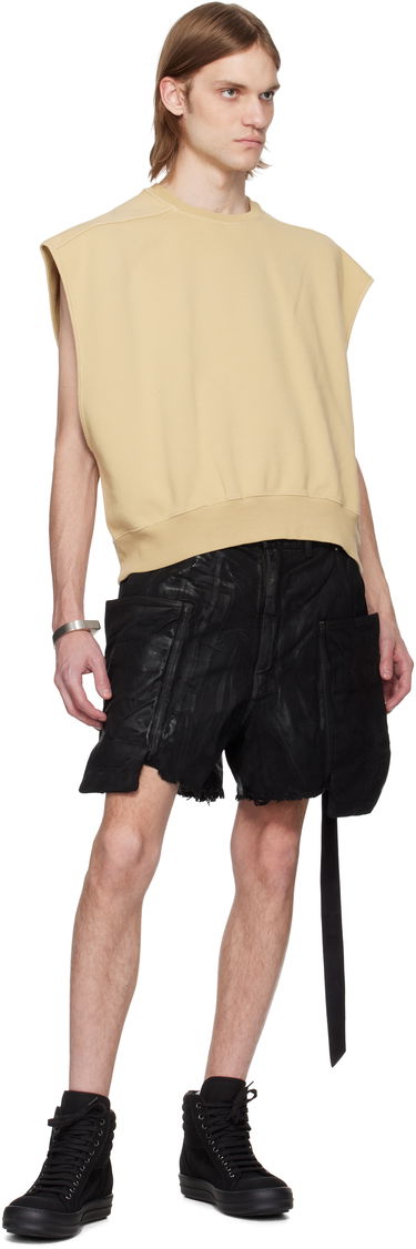Pleteni pulover Rick Owens Rick Owens DRKSHDW Hollywood Jumbo Tatlin Sleeveless Sweatshirt Bež | DU01E3160 F, 3