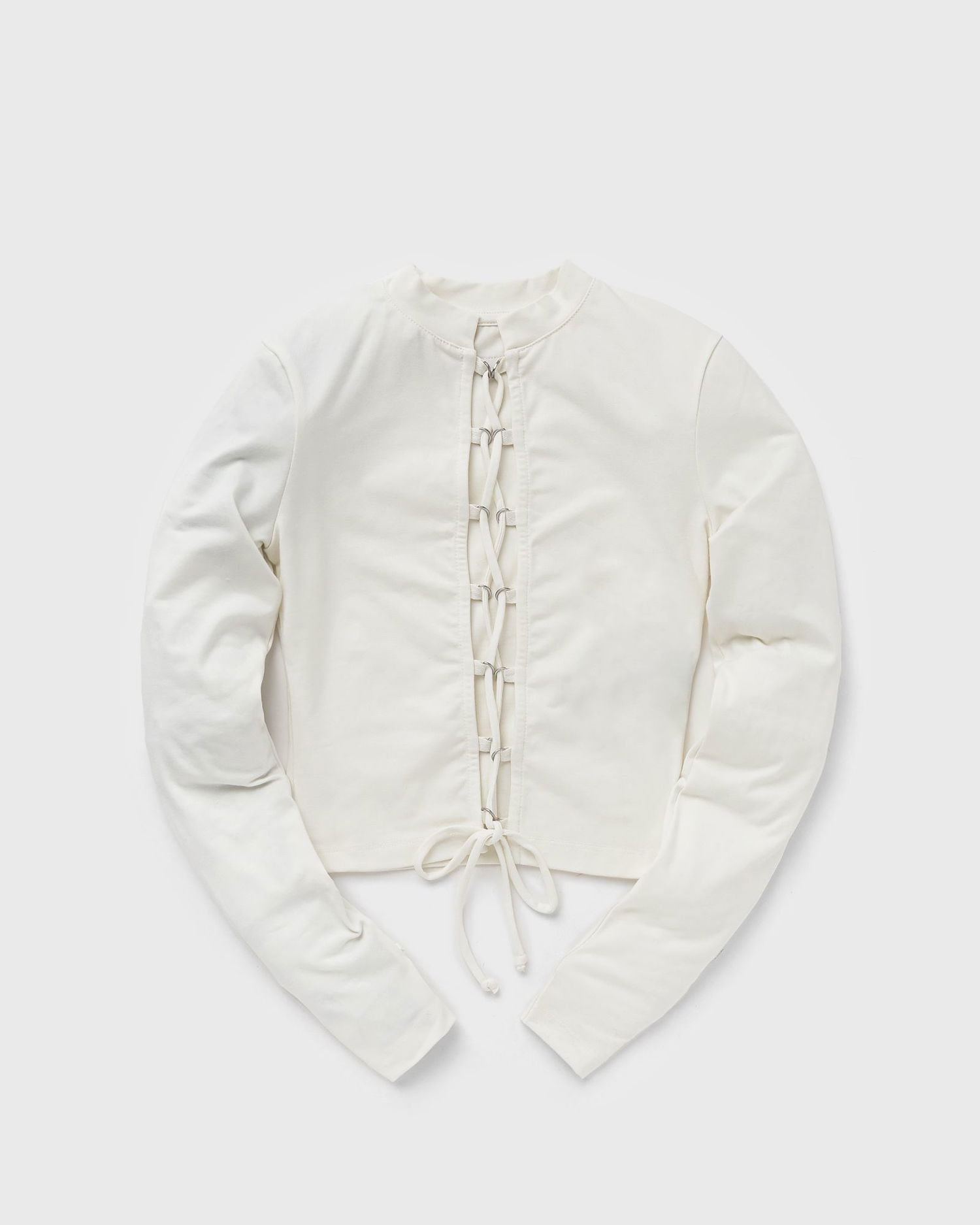 Majica HERON PRESTON LACE-UP LS TEE Bela | HWAB029F23JER0010400, 0