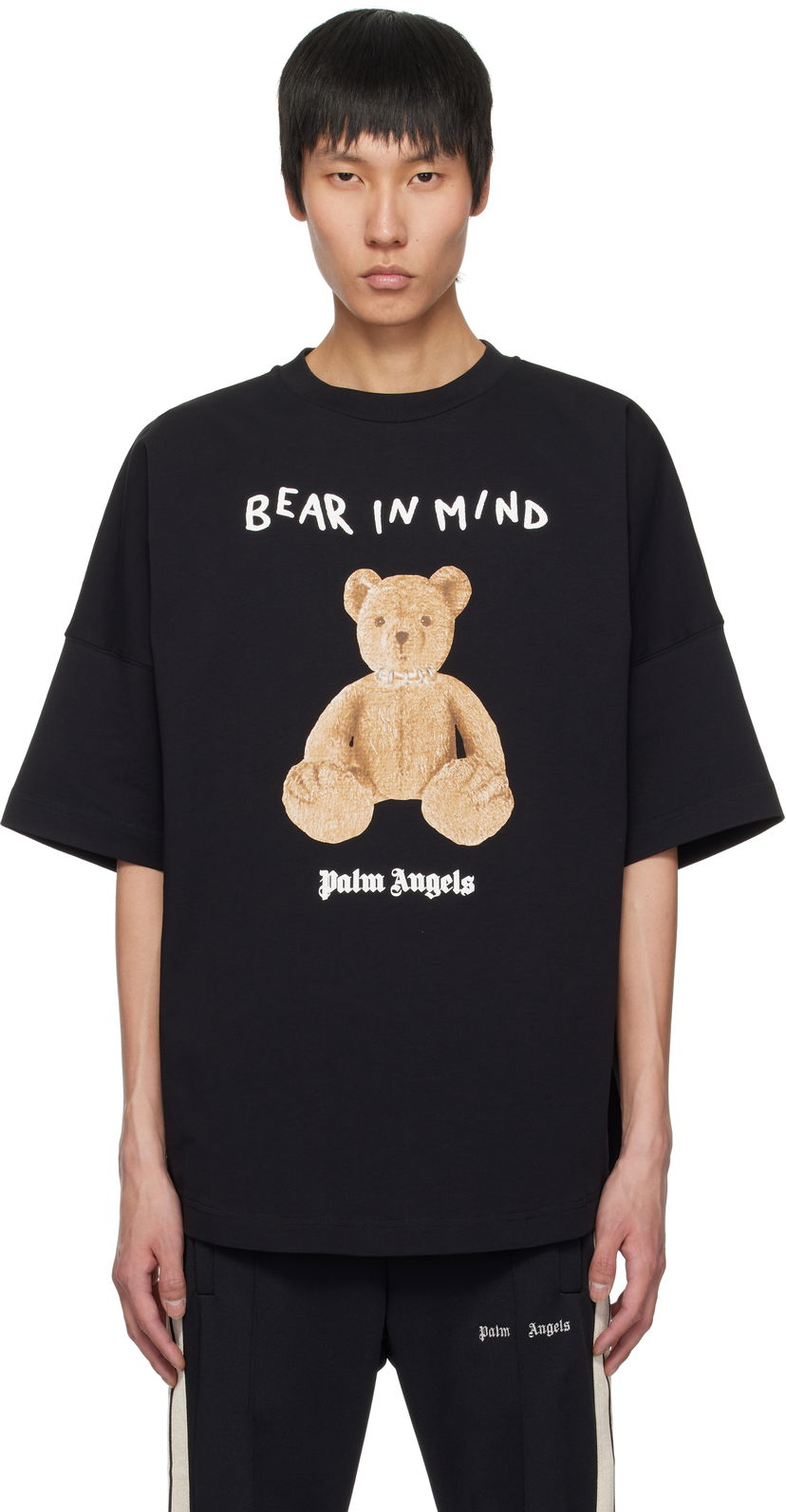 Majica Palm Angels Palm Angels 'Bear in Mind' Oversize T-Shirt Črna | PMAA002S25JER0021060