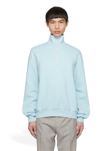 Pulover Acne Studios Half-Zip Sweatshirt Modra | CI0129-