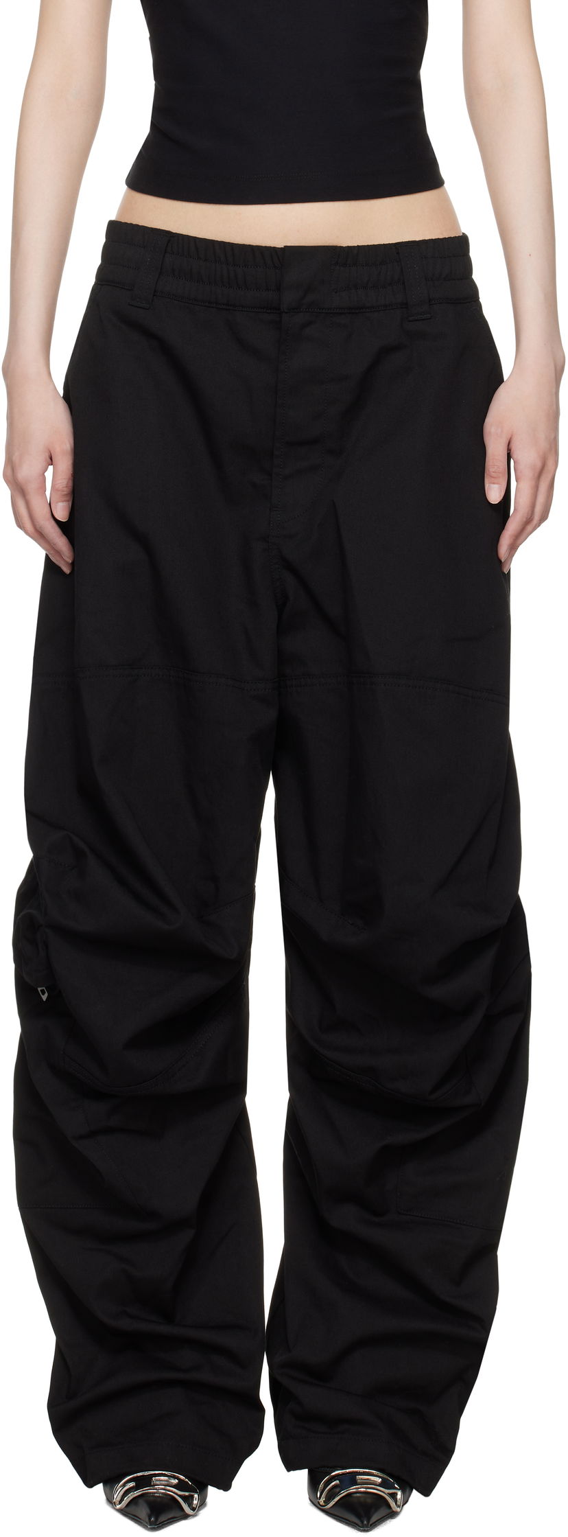 Cargo hlače Diesel P-Arne-Fem-P2 Cargo Pants Črna | A15324 0AJEB