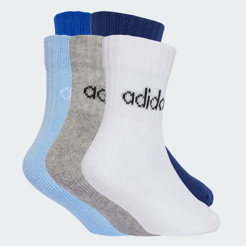 Nogavice adidas Performance Linear Ankle Quarter Socks - 5 Pairs Bela | JF8542