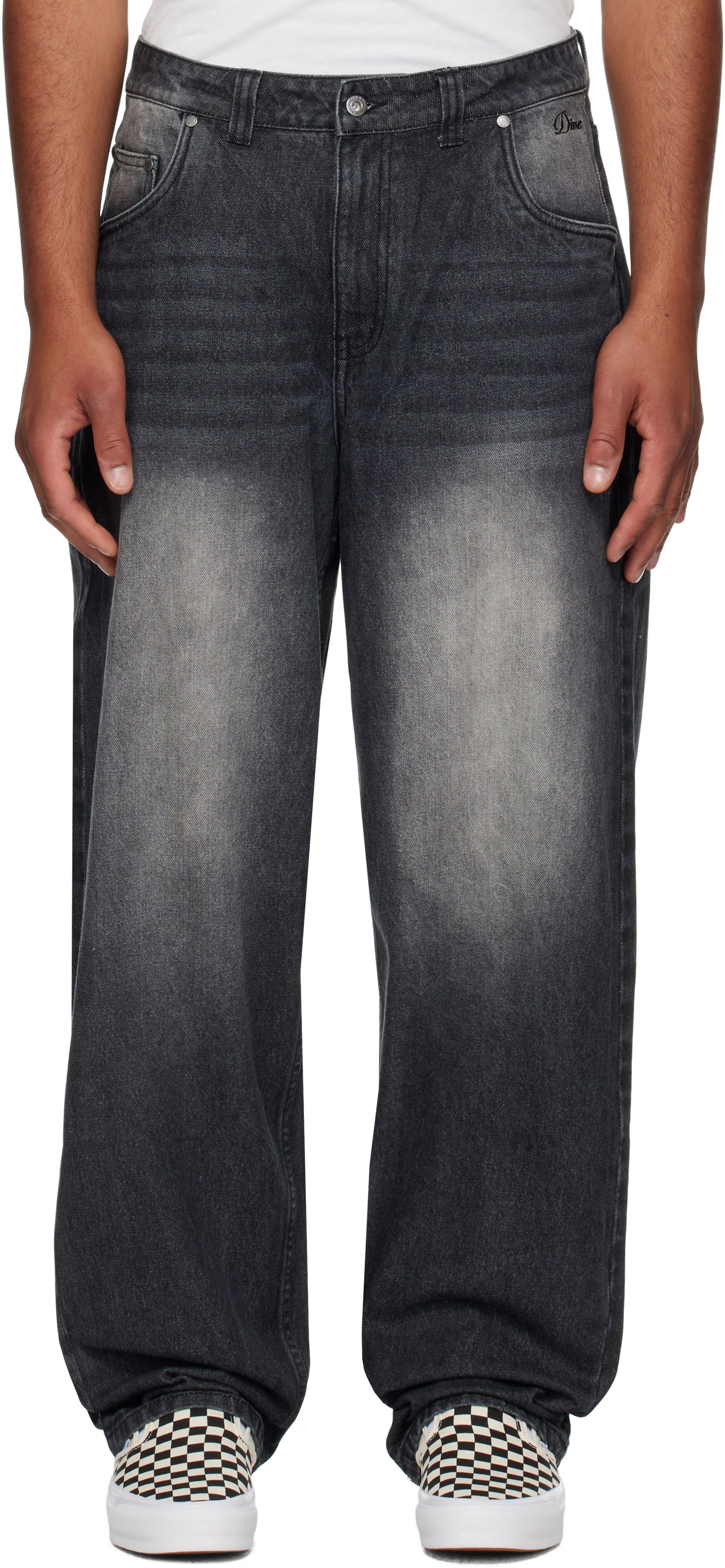 Kavbojke Dime Dime Classic Baggy Jeans Črna | DIMESU2511BLK, 0