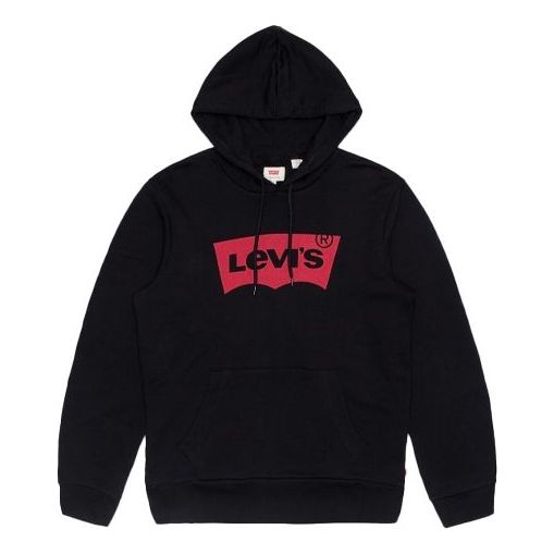 Pulover Levi's Men's Drawstring Hoodie Črna | 19622-0005