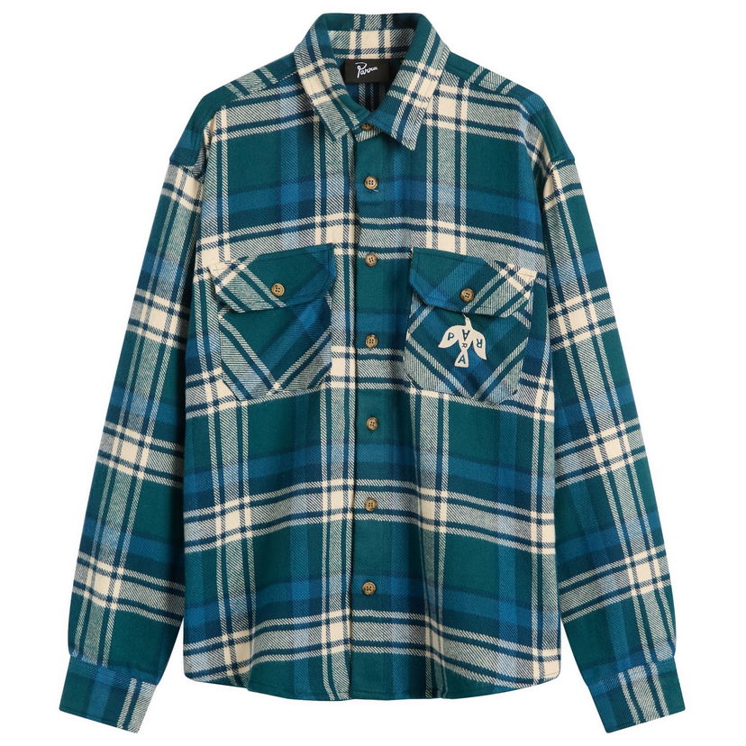 Srajce By Parra Crow Flannel Shirt Zelena | 54330-PGN